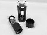 (2pcs) STEAM & STORE (glass steamroller and GLASS odor proof case)